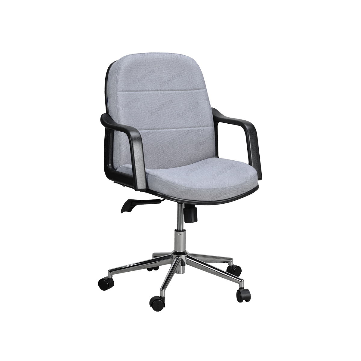 Kursi Kerja INDACHI D830 CR dengan tilting control dan frame kaki chrome kokoh.