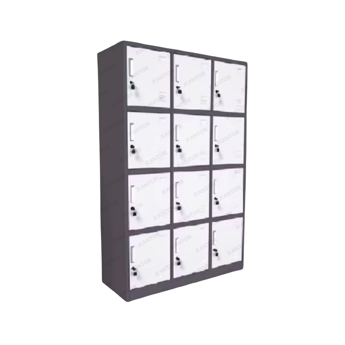 Locker Helm Uno UL-12 HL 12 kompartemen kokoh dengan sistem penguncian individual