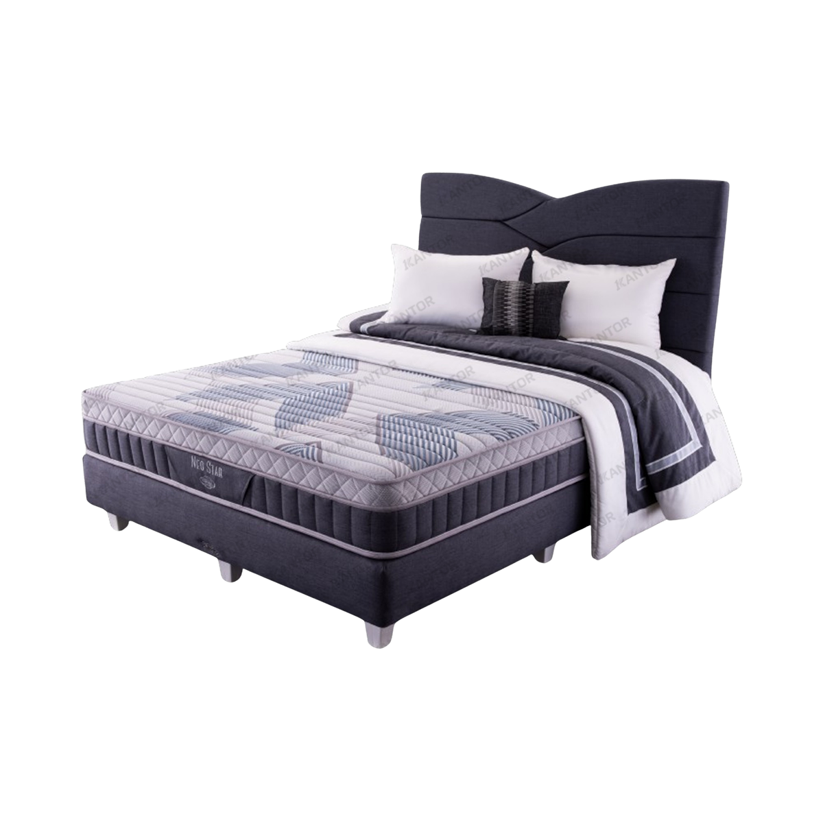 Comforta Neo Star Black kasur medium dengan desain elegan dan modern – Tersedia di 1Kantor