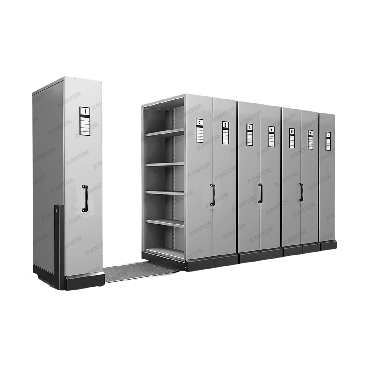 Lemari arsip besar Alba Metal mobile file tertutup aman — Tersedia di 1Kantor.com.