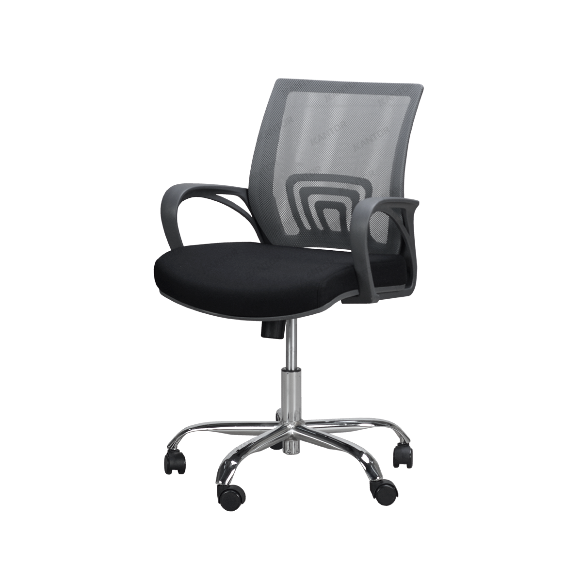 kursi kantor minimalis indachi bahan kuat dengan frame chrome tahan lama