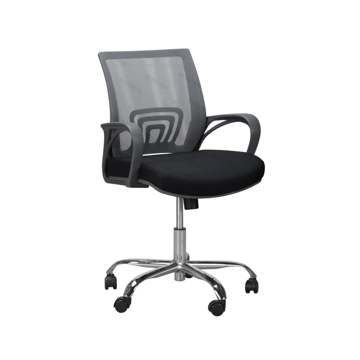 kursi kantor indachi desain modern dengan sandaran lengan ergonomis dan kaki chrome