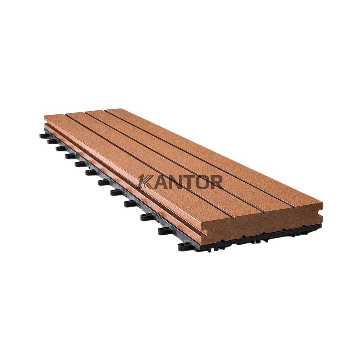 Lantai outdoor Kayu Asri Decking Tile motif kayu untuk rooftop – 1Kantor.com