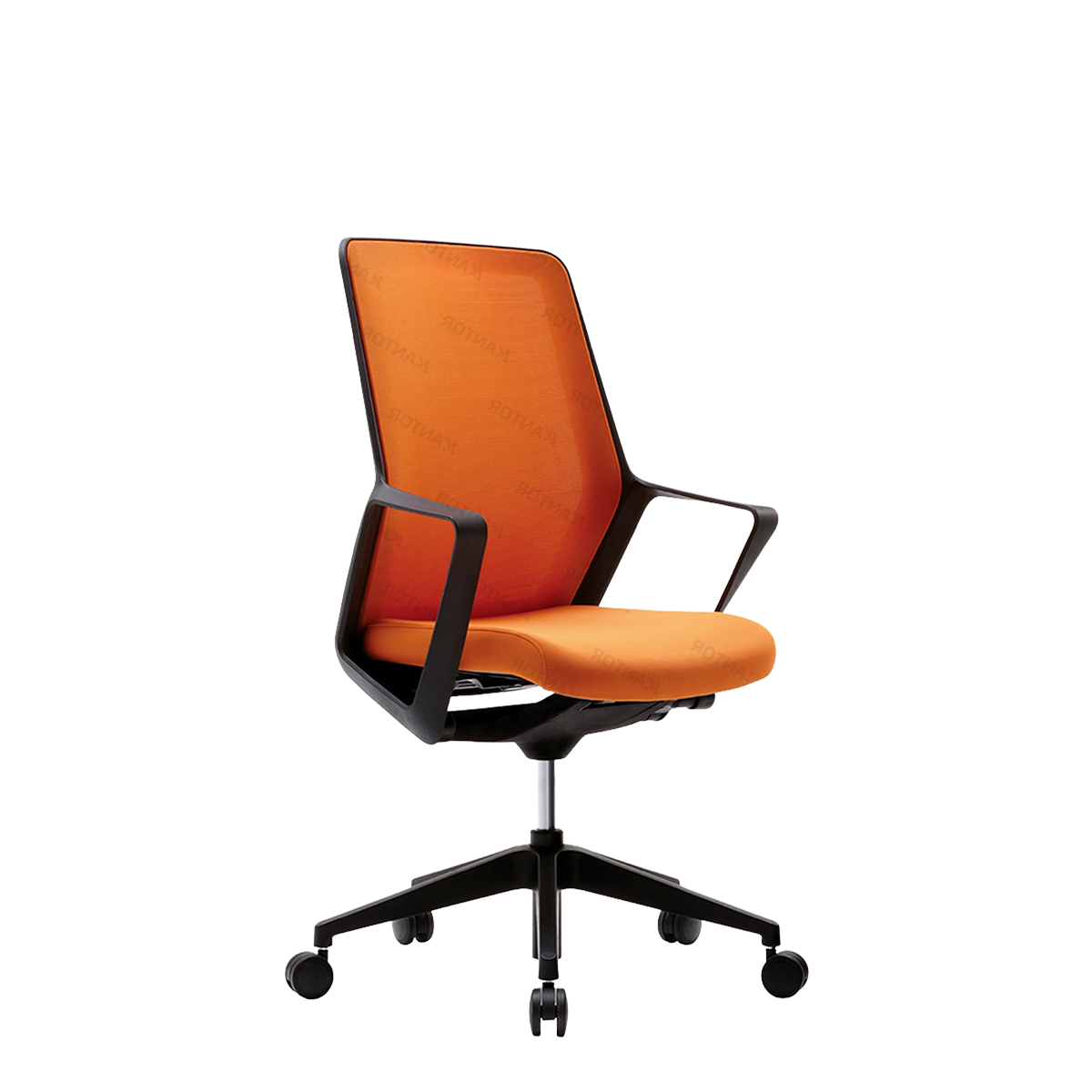 Kursi Kantor FIRM FLO Chair Black Fabric hitam rapi untuk area meeting internal