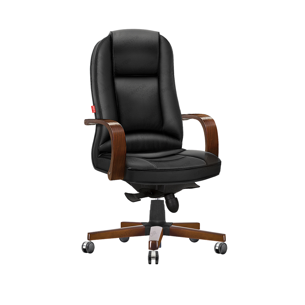 Kursi kantor Ichiko Kenzo I WD HDT dengan sandaran kayu elegan dan desain modern - Tersedia di 1Kantor.com