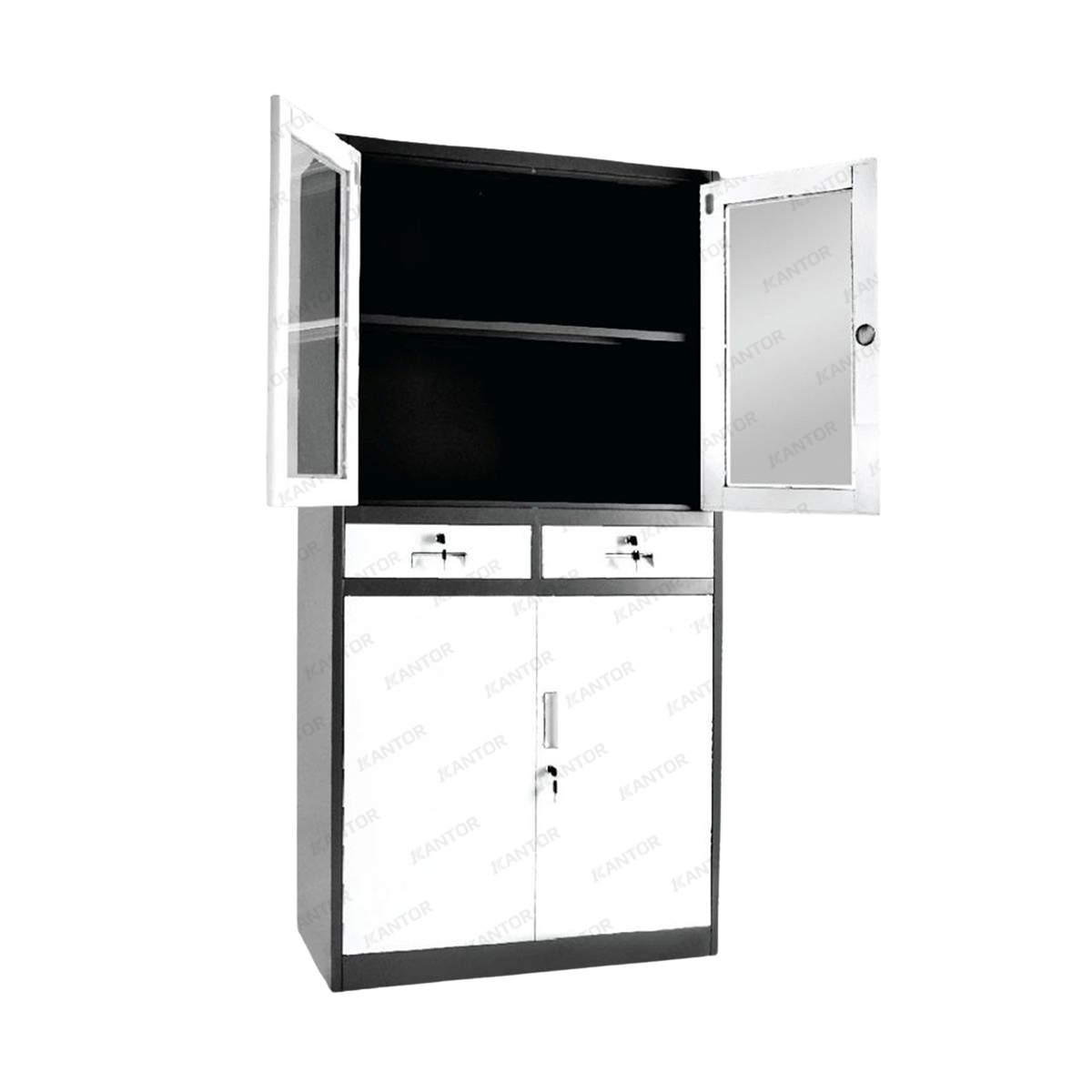 Lemari Arsip Kombinasi Uno UF-03 KBL desain modern dan kokoh untuk ruang kerja
