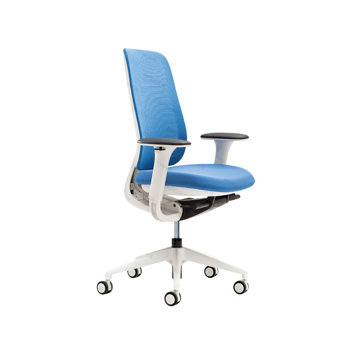 Kursi Kerja FIRM LIBRA LB 307 D Frame Putih Ergonomis dengan automating forward posture