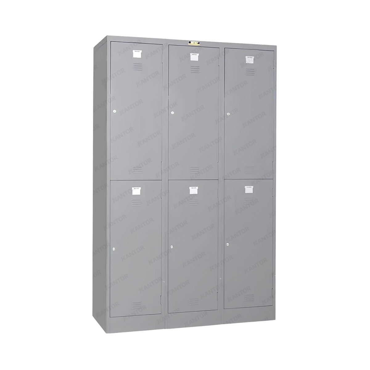 Lemari locker Brother B 702-3 dengan enam pintu penyimpanan untuk kantor dan sekolah - 1Kantor.com