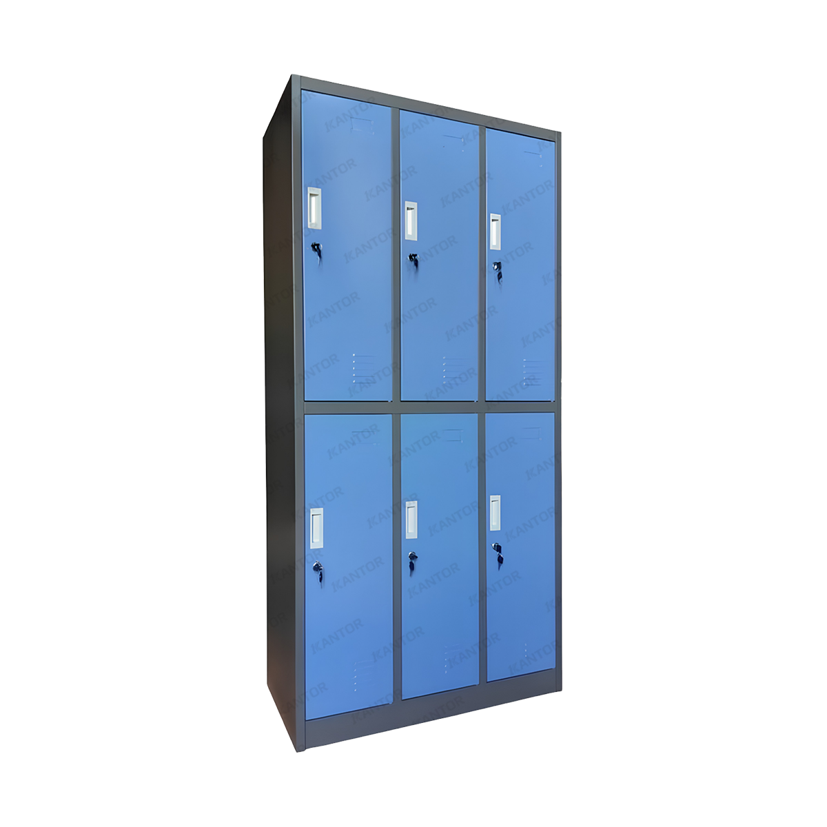 Loker Besi Locker Kozure KL-6W loker besi 6 pintu dengan kunci untuk penyimpanan aman