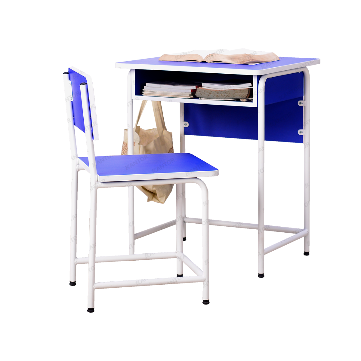 INDACHI DMB 01 & DCB 01 meja dan kursi ergonomis untuk belajar di rumah maupun sekolah.