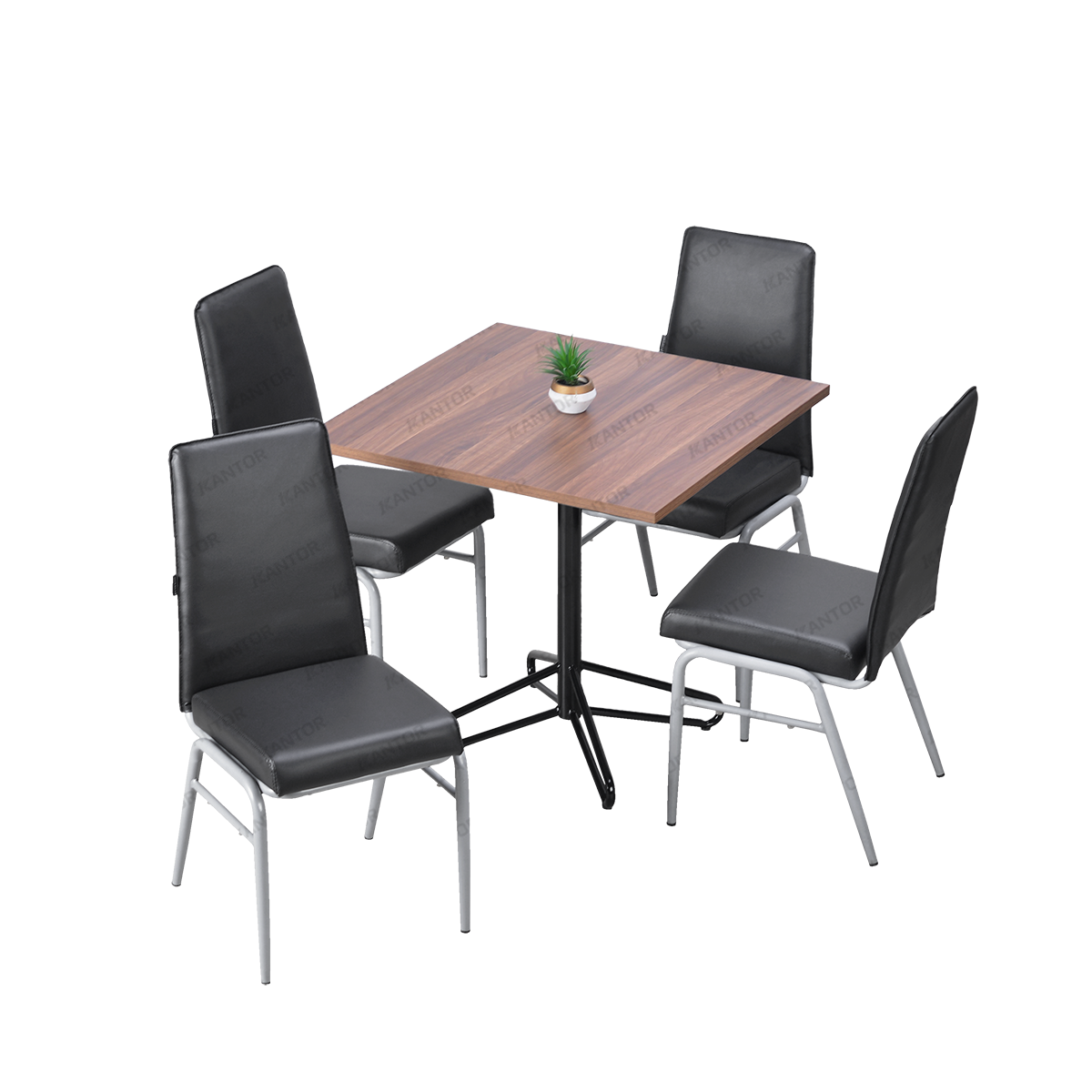 Meja Makan COFEMO Texas dan Kursi CC02 | Fullset