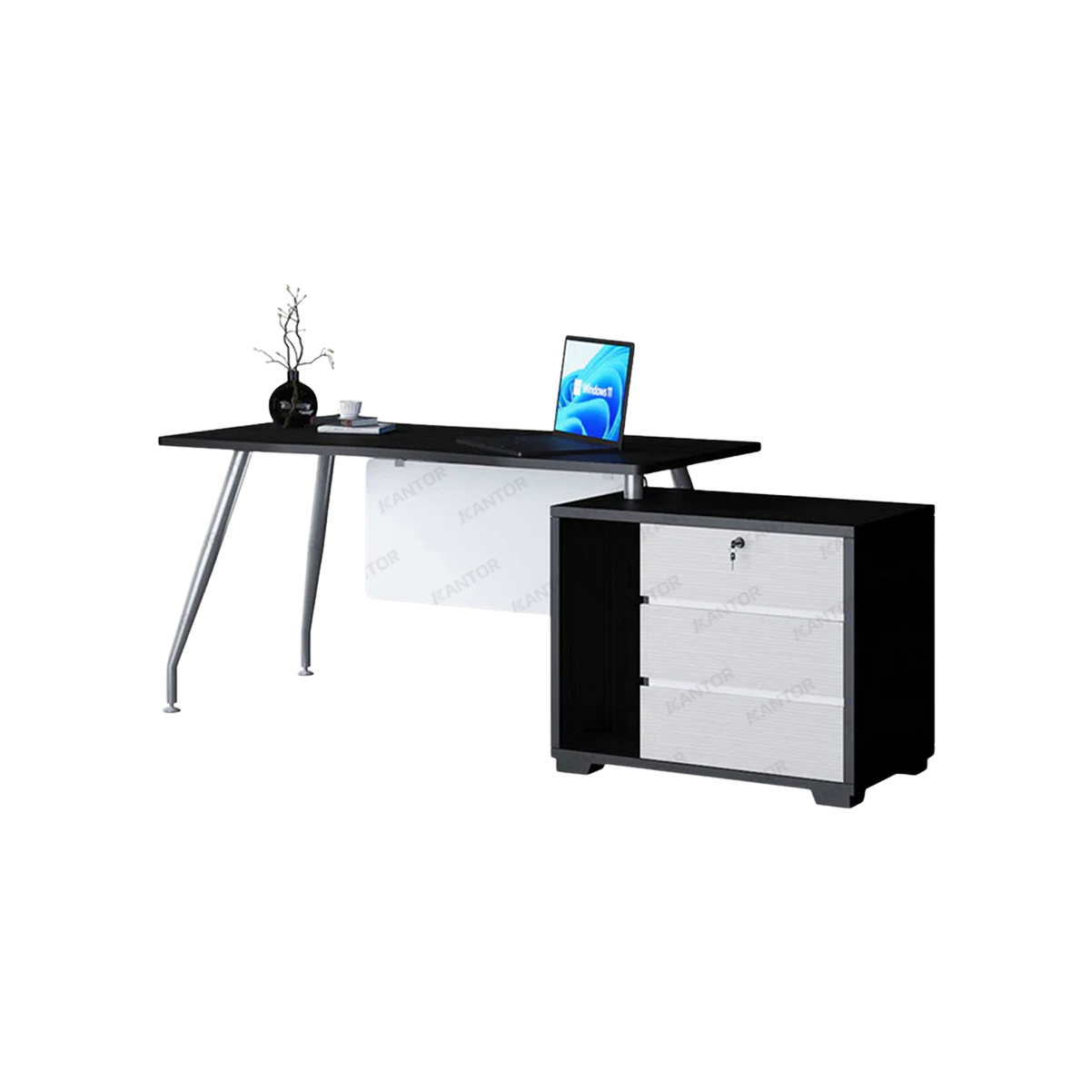 Meja Kantor Siantano OT 153 Meja Kantor Letter L modern untuk office table ruang kerja