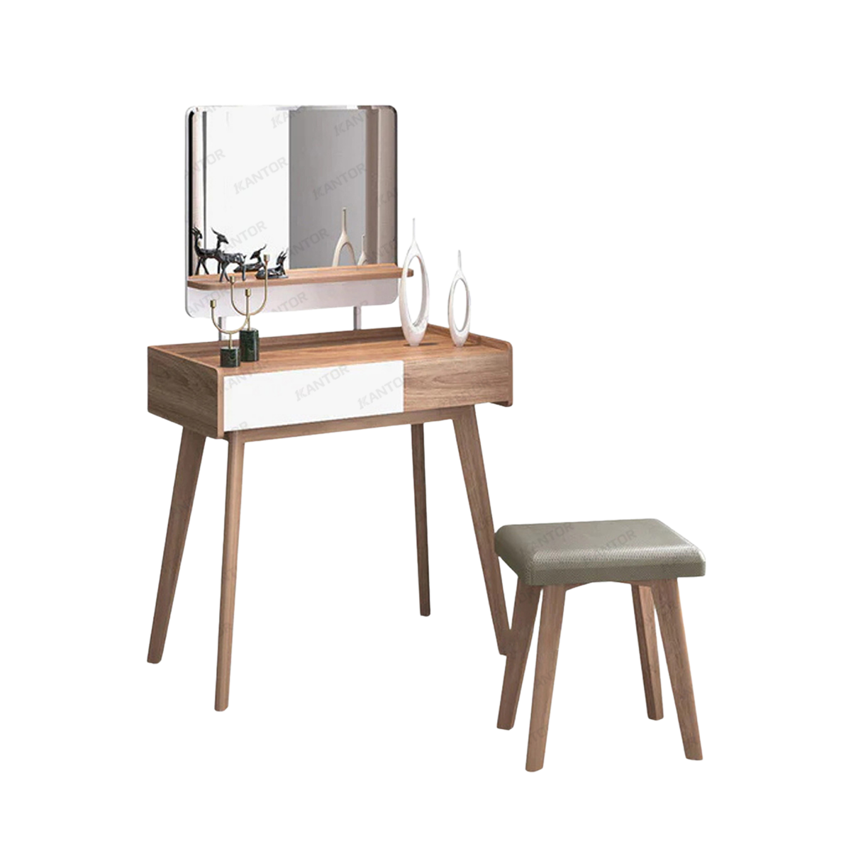 Meja Rias MR CARIBIA modern minimalis dengan cermin lebar dan rak praktis
Meja Rias MR CARIBIA desain elegan berbahan Particleboard dan MDF berkualitas