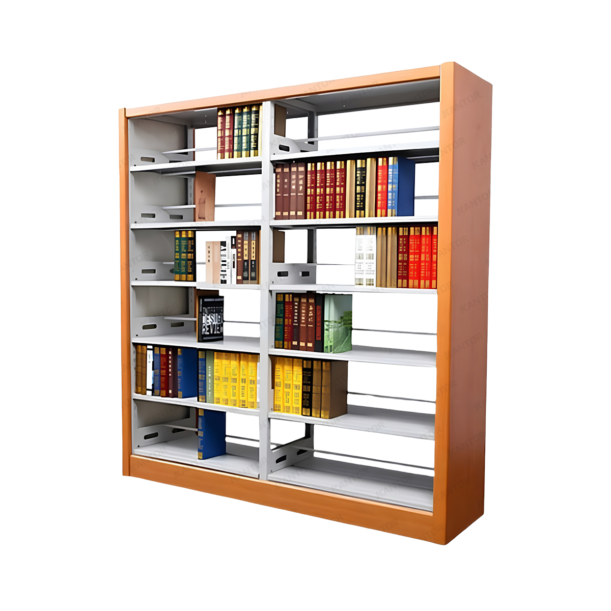 Rak buku Brother B 904 model double untuk kebutuhan penyimpanan koleksi buku di perpustakaan, sekolah, dan kantor - 1Kantor.com