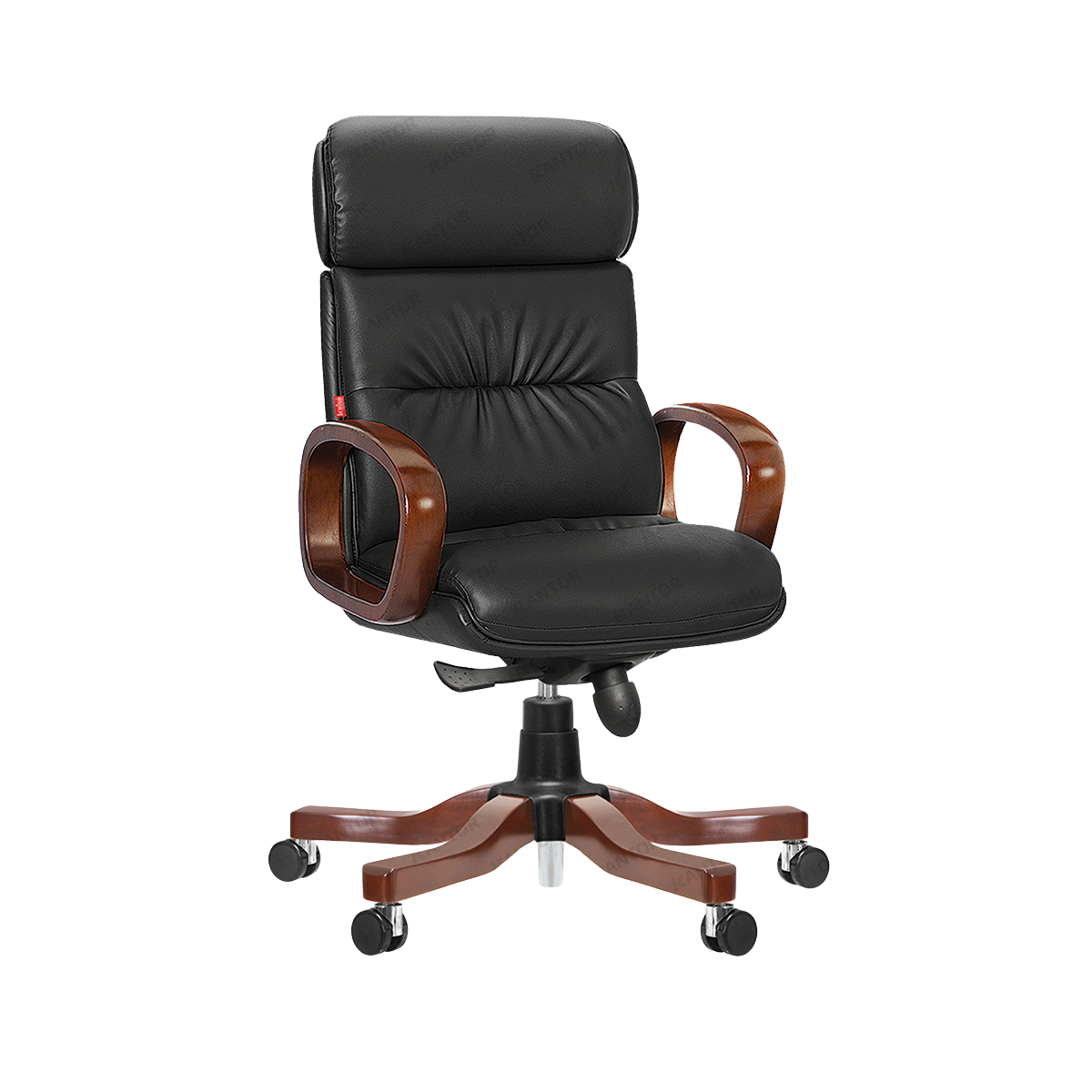 Kursi eksekutif Ichiko Raoul I S HDT kulit asli dengan sandaran tinggi ergonomis - Tersedia di 1Kantor.com