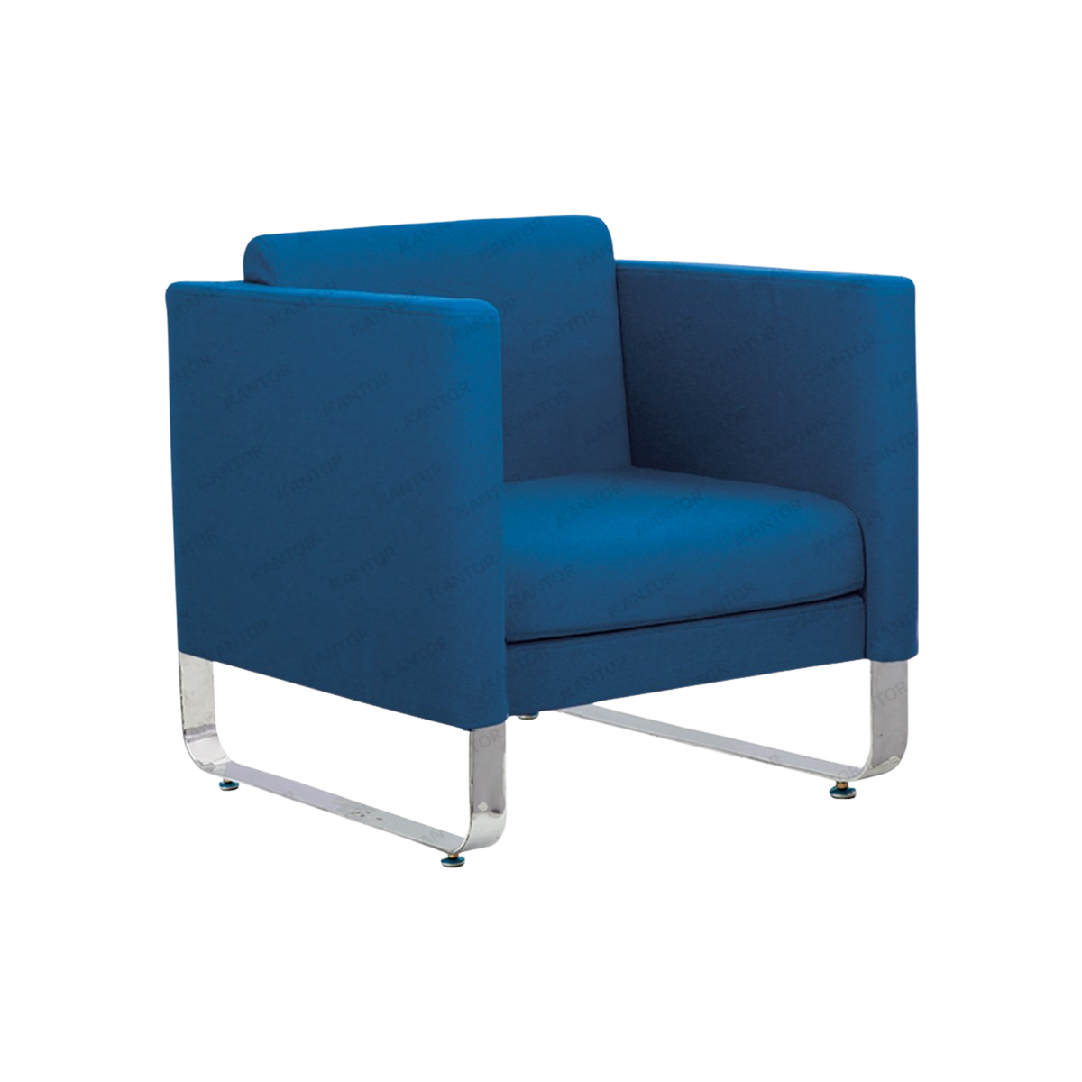 Sofa 1 Seater Saviero Ichiko Desain minimalis kontemporer dengan kaki krom