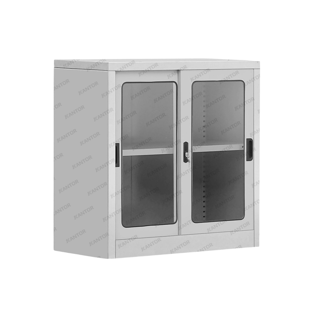 Lemari kaca geser premium Alba Metal SDG-207 untuk kantor – Tersedia di Satu Kantor