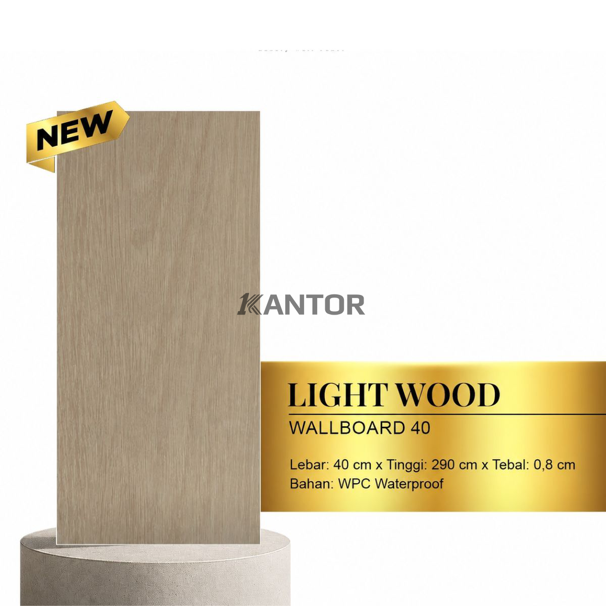Wallboard 40 berbahan WPC untuk dekorasi kantor modern tersedia di 1kantor.com