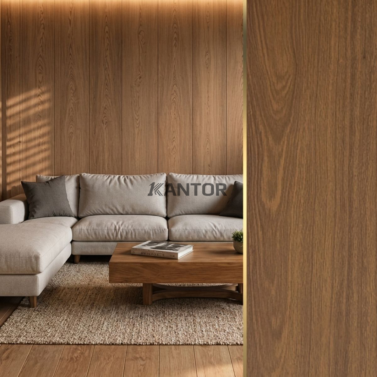 MEVVAH Wallboard 40 panel dinding WPC motif serat kayu tersedia di 1kantor.com