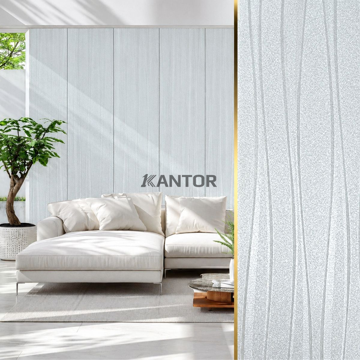 Panel dinding MEVVAH Wallboard 40 untuk interior hangat dan nyaman tersedia di 1kantor.com