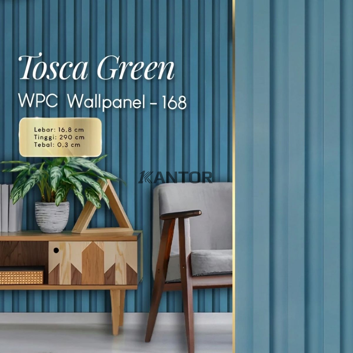 Fluted Wall Panel tahan air untuk dekorasi area interior tersedia di 1kantor.com